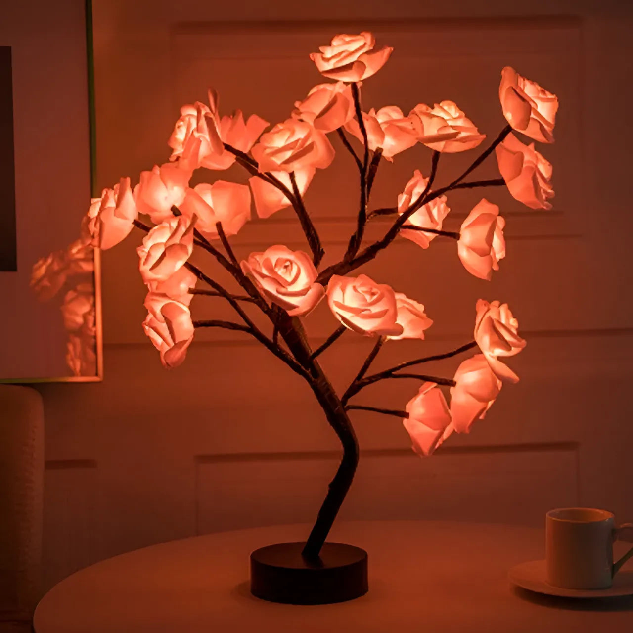Illuminated Rose Tree with Bendable Branches | Romantic LED Decor for Home Ambiance 8