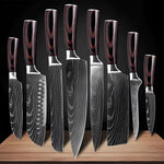 Imperial Collection | Damascus Steel Chef Knife Set with Ergonomic Wood Handle | Precision Craftsmanship for Culinary Excellence 0