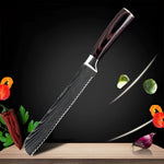 Imperial Collection | Damascus Steel Chef Knife Set with Ergonomic Wood Handle | Precision Craftsmanship for Culinary Excellence 13