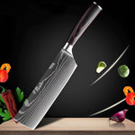 Imperial Collection | Damascus Steel Chef Knife Set with Ergonomic Wood Handle | Precision Craftsmanship for Culinary Excellence 15