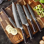 Imperial Collection | Damascus Steel Chef Knife Set with Ergonomic Wood Handle | Precision Craftsmanship for Culinary Excellence 7