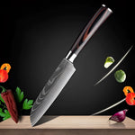 Imperial Collection | Damascus Steel Chef Knife Set with Ergonomic Wood Handle | Precision Craftsmanship for Culinary Excellence 9