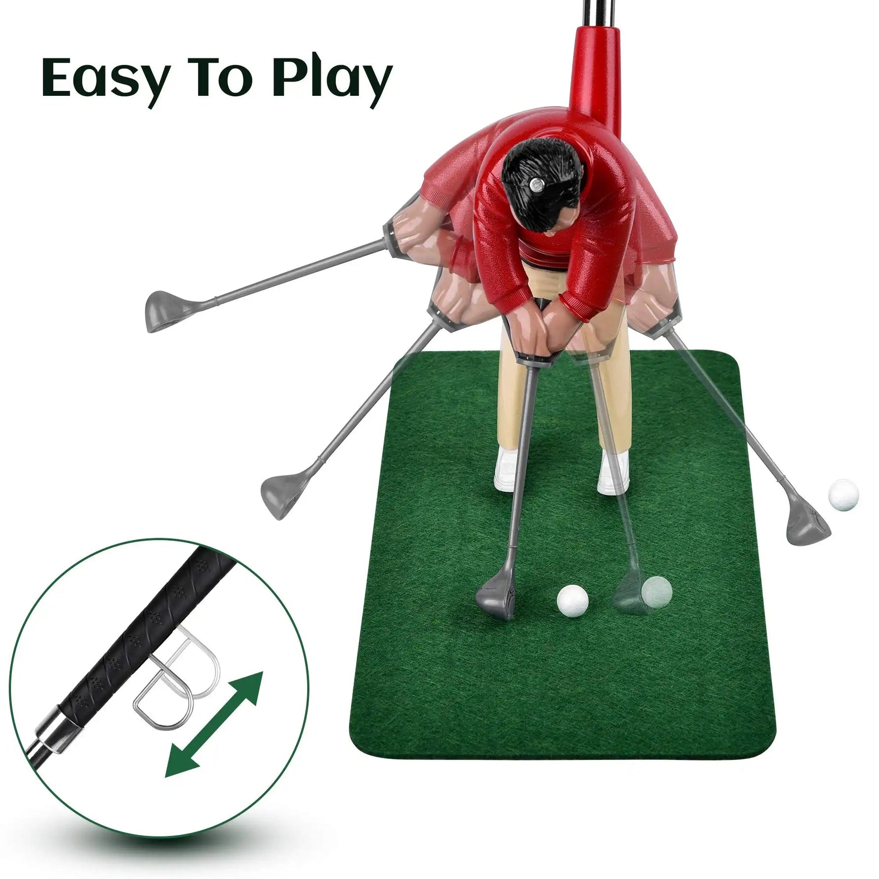 Indoor Golfing Set | 5-Piece Golf Club Set with Putting Mat & Balls | Perfect for Home Practice 4