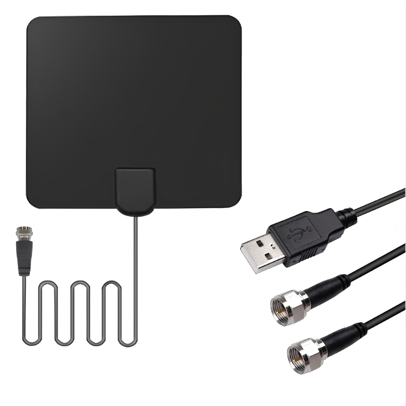 Indoor TV Antenna | Digital HD Antenna with Powerful Reception | Universal Compatibility for Free Local Channels 0