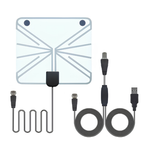 Indoor TV Antenna | Digital HD Antenna with Powerful Reception | Universal Compatibility for Free Local Channels 5