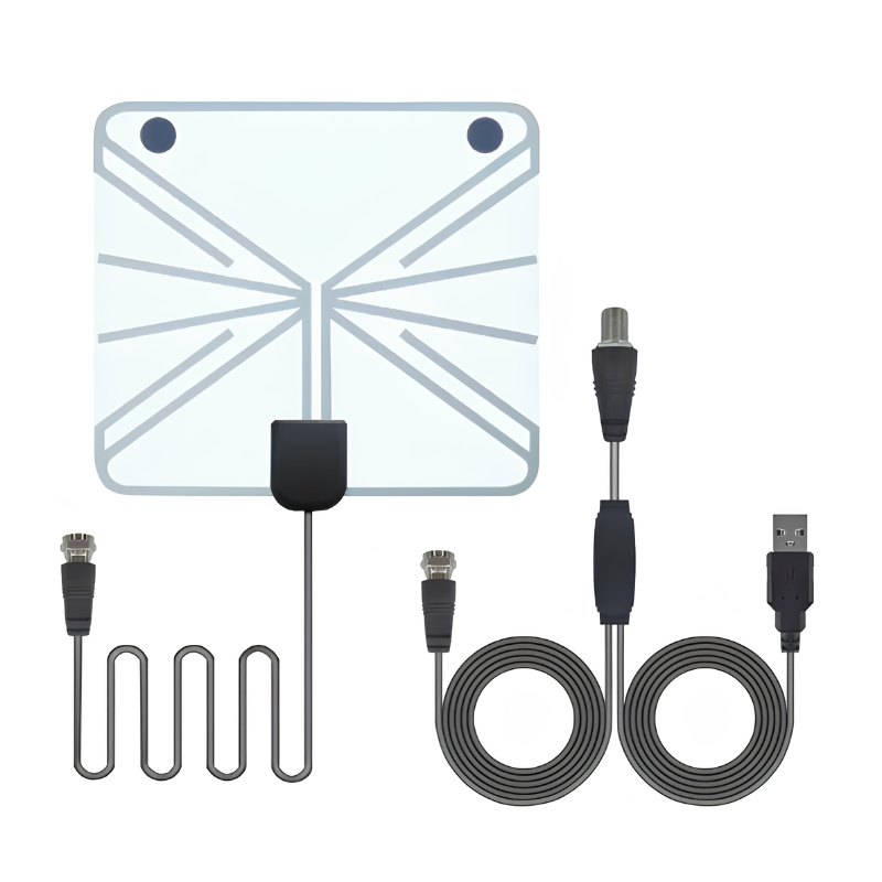 Indoor TV Antenna | Digital HD Antenna with Powerful Reception | Universal Compatibility for Free Local Channels 5