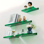 Industrial Floating Wall Shelf with Easy Installation | Stylish Blue Decor for Home 7