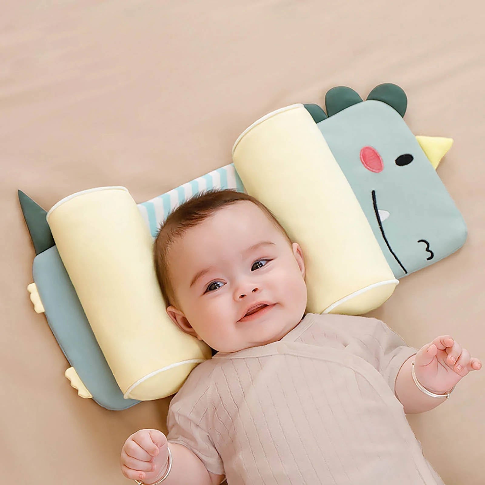 Infant Head Support Pillow | Adjustable Design for Optimal Comfort | Soft Cotton for Safe Sleep 0