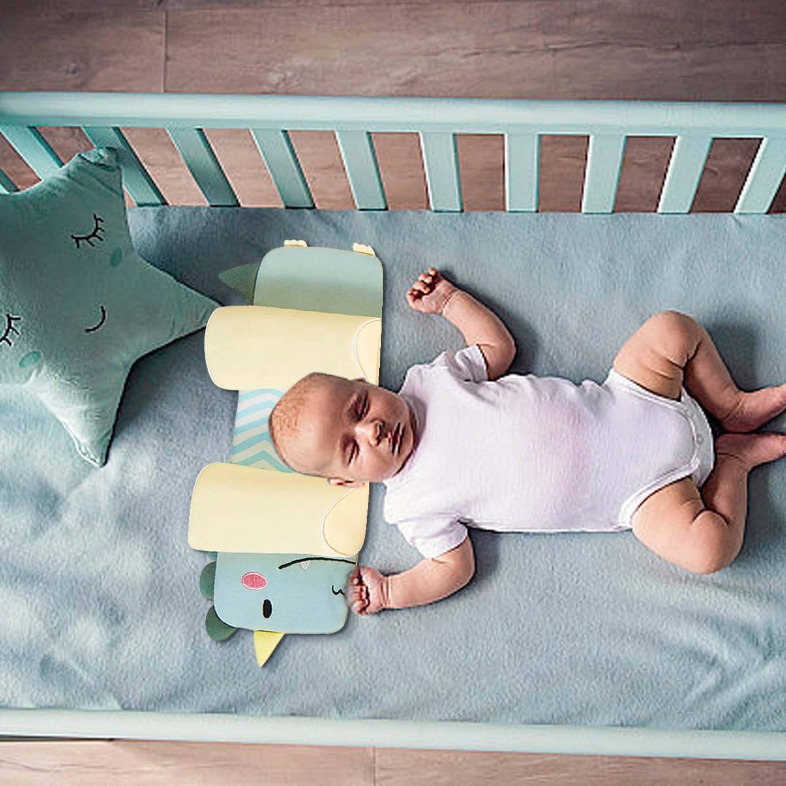 Infant Head Support Pillow | Adjustable Design for Optimal Comfort | Soft Cotton for Safe Sleep 5