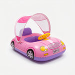 Inflatable Car Pool Float for Toddlers with Removable Canopy | Engaging Design for Safe Water Fun 3