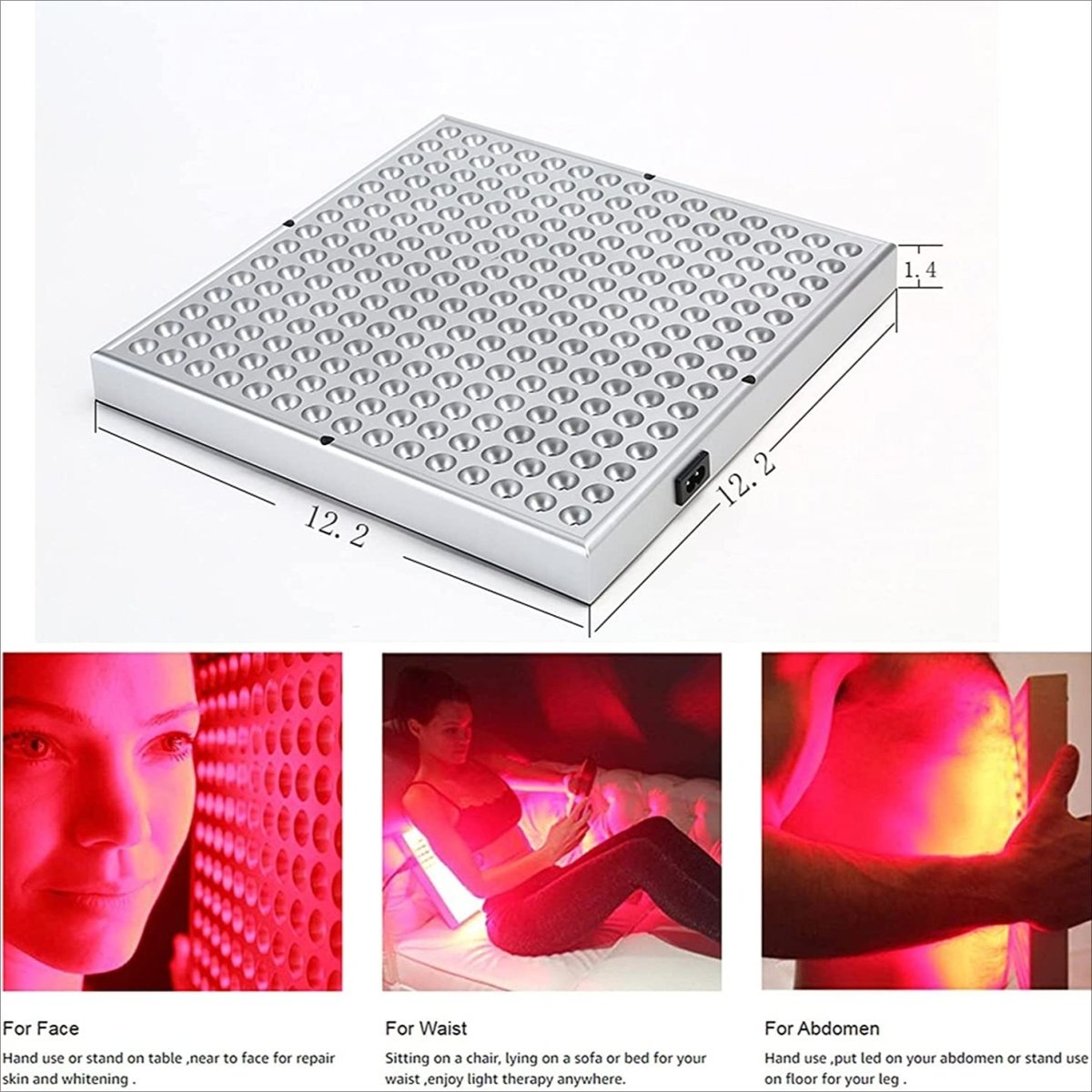 InfraGlow Panel | Light Therapy Device with 225 LEDs | Skin Rejuvenation & Muscle Relaxation 7