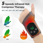 Infrared Hot Compress Ankle Massager with 5 Heating Levels | Adjustable Vibration for Pain Relief 6