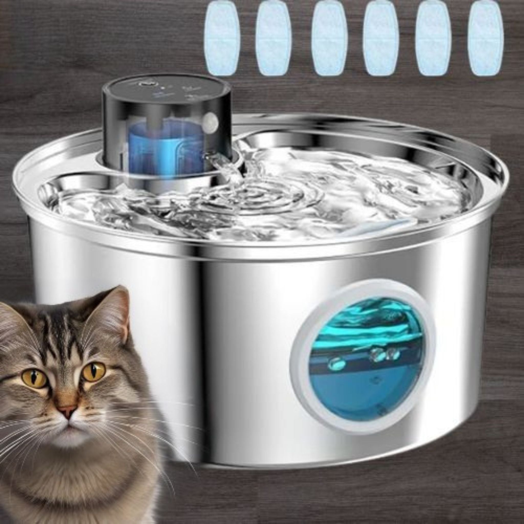 Innovative Cat Water Fountain | Cordless Design with Long Battery Life | Flexible Placement for Optimal Hydration 0