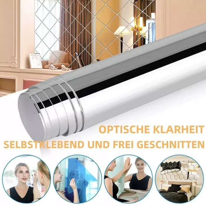Innovative Shatterproof Mirror Film | Self-Adhesive & Flexible Design for Safe Reflection 0