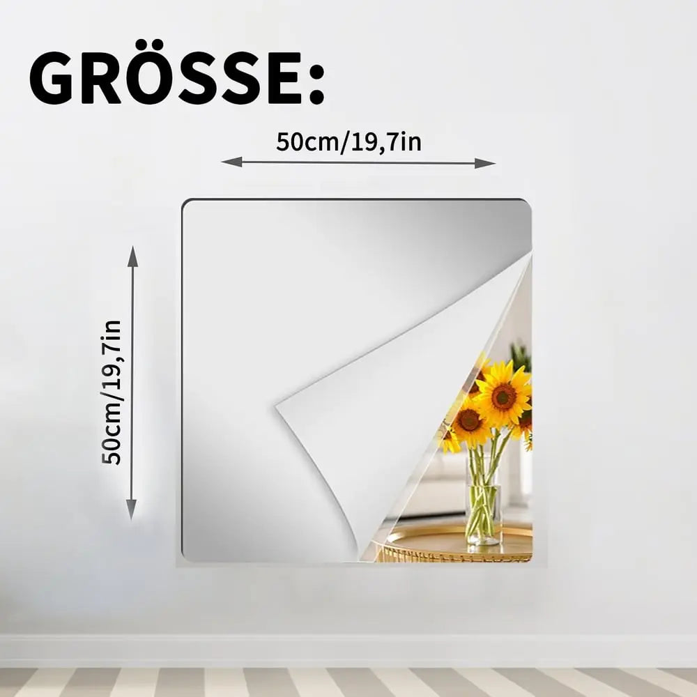 Innovative Shatterproof Mirror Film | Self-Adhesive & Flexible Design for Safe Reflection 6