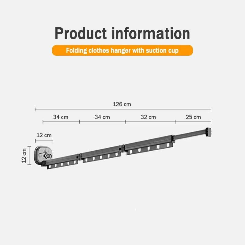 Innovative Wall-Mounted Laundry Drying Rack with 540° Folding Design | Space-Saving Solution for Efficient Drying 4