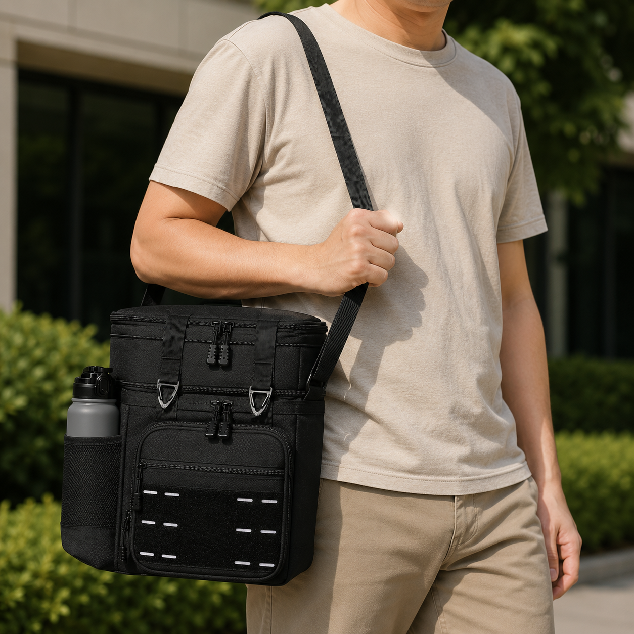 Insulated Lunch Bag with Multi-Compartment Design | Perfect for Keeping Food and Drinks Cool 0