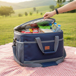 Insulated Lunch Bag with Zippered Closure | Soft Sided Cooler for Fresh Food Storage 6