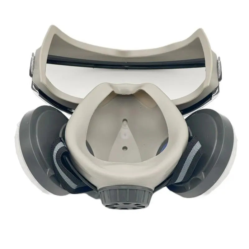 Tuzwa Reusable Half Face Respirator Mask with Replaceable Cotton Filters – Adjustable Dust Protection Work Mask with Silicone Seal