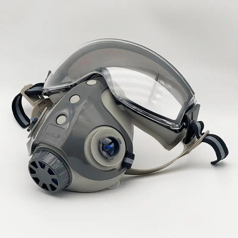 Tuzwa Reusable Half Face Respirator Mask with Replaceable Cotton Filters – Adjustable Dust Protection Work Mask with Silicone Seal