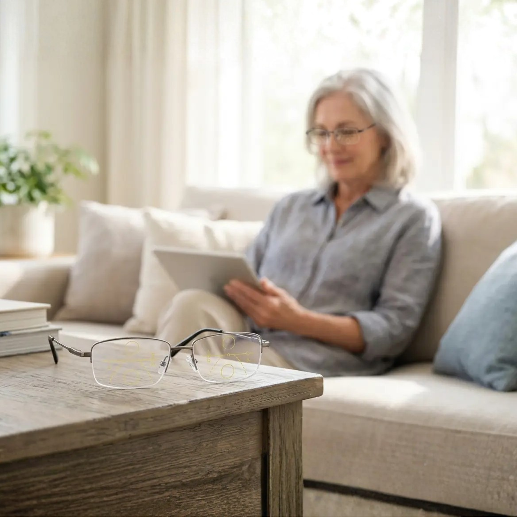 Intelligent Progressive Glasses | Multifocal Lenses with Three-Zone Design | Lightweight Frame for All-Day Clarity 5