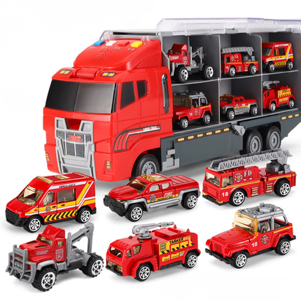 Interactive Construction Toy Set | Mini Alloy Vehicles with Realistic Sounds | Engaging Role-Play for Creative Kids 4