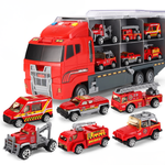 Interactive Construction Toy Set | Mini Alloy Vehicles with Realistic Sounds | Engaging Role-Play for Creative Kids 4