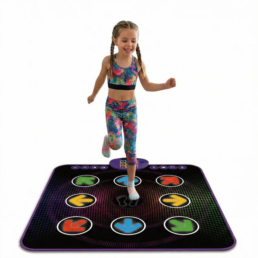 Interactive Dance Pad | Light-Up Activity Mat with Built-In Music for Kids 0