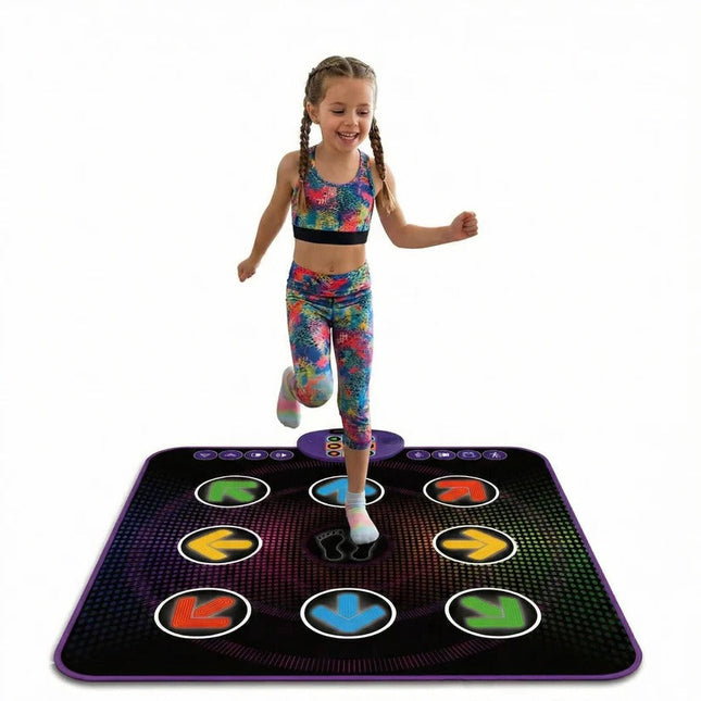 Interactive Dance Pad | Light-Up Activity Mat with Built-In Music for Kids 0