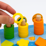 Interactive Montessori Wooden Activity Board for Toddlers with Colorful Learning Features | Educational Toy for Cognitive Development 4