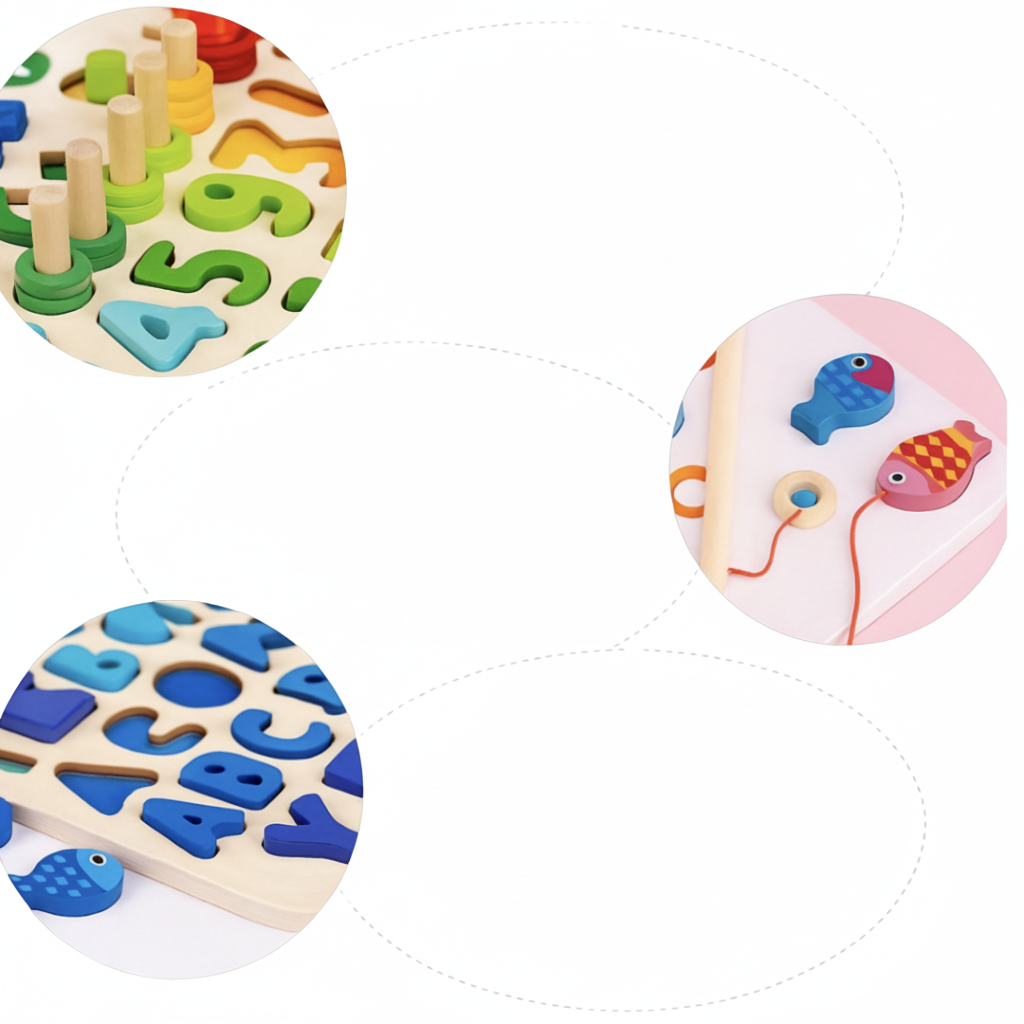 Interactive Montessori Wooden Activity Board for Toddlers with Colorful Learning Features | Educational Toy for Cognitive Development 7