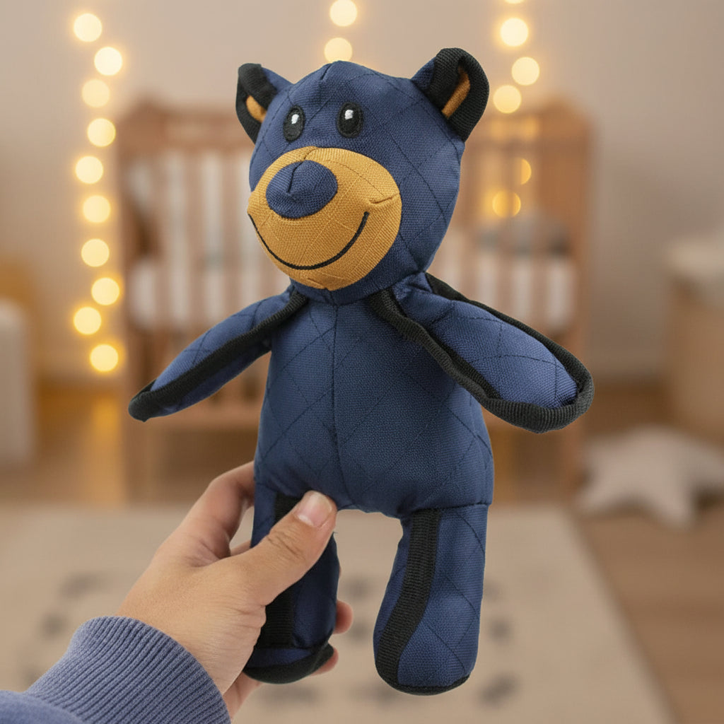 Interactive Plush Dog Bear Chew Toy with Reinforced Stitching | Fun Design for Engaging Play 0