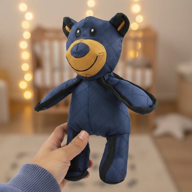 Interactive Plush Dog Bear Chew Toy with Reinforced Stitching | Fun Design for Engaging Play 0