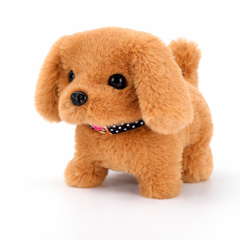 Interactive Plush Puppy Toy | Realistic Walking Robot Dog with Barking Sounds | Engaging Indoor Play for Kids 0