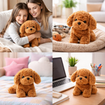 Interactive Plush Puppy Toy with Walking & Barking Features | Soft Companion for Kids 5
