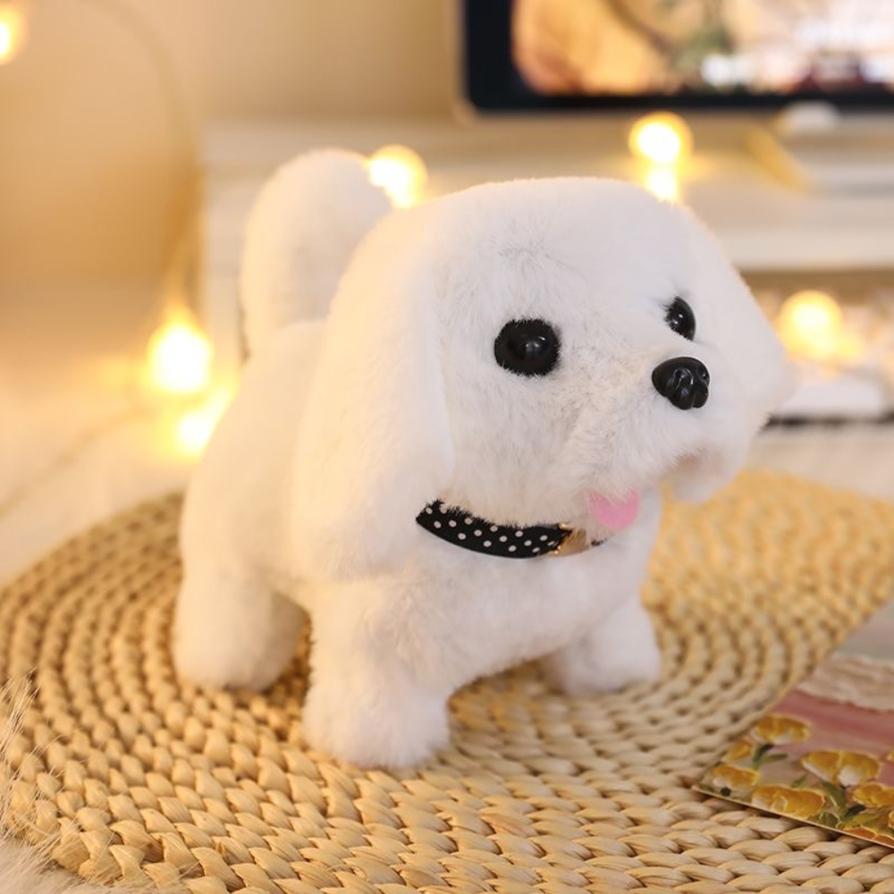 Interactive Plush Robot Puppy Toy with Realistic Movements for Kids 0