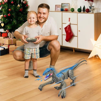 Interactive RC Dinosaur | Realistic Velociraptor with Sound Effects | Engaging Play for Imaginative Adventures 0