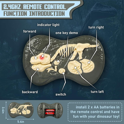 Interactive RC Dinosaur | Realistic Velociraptor with Sound Effects | Engaging Play for Imaginative Adventures 2