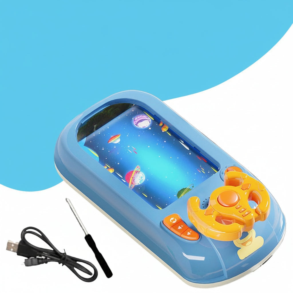 Interactive Racing Game Console | 200 Challenges with Steering Wheel | Screen-Free Skill Development for Kids 8