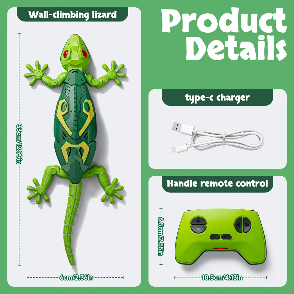 Interactive Remote Control Toy Lizard with Wall Climbing Action | Engaging Indoor Play for Kids 5