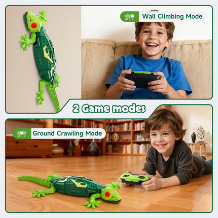 Interactive Remote Control Toy Lizard with Wall Climbing Action | Engaging Indoor Play for Kids 8