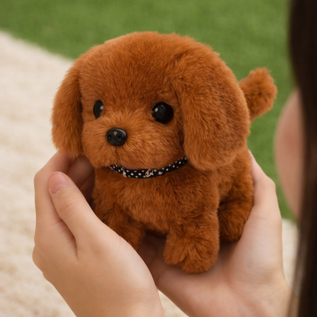 Interactive Robot Dog Toy | Walking & Barking Plush Puppy for Engaging Play 0