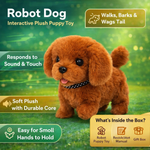 Interactive Robot Dog Toy | Walking & Barking Plush Puppy for Engaging Play 3