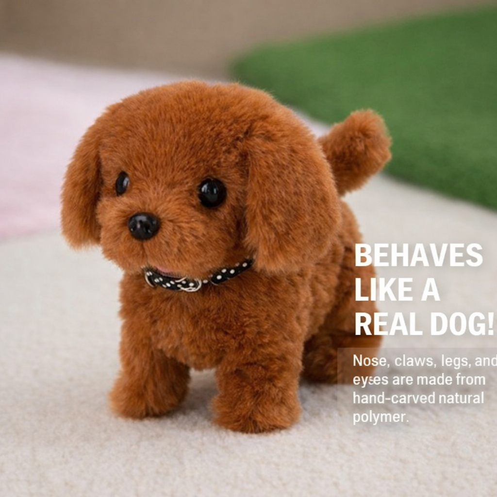 Interactive Robot Dog Toy | Walking & Barking Plush Puppy for Engaging Play 4