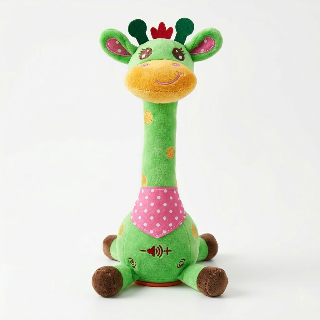 Interactive Singing Giraffe Plush Toy for Kids with Nursery Rhymes | Engaging Musical Companion for Early Development 0
