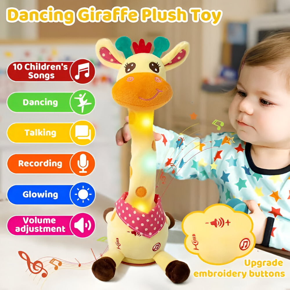 Interactive Singing Giraffe Plush Toy for Kids with Nursery Rhymes | Engaging Musical Companion for Early Development 8