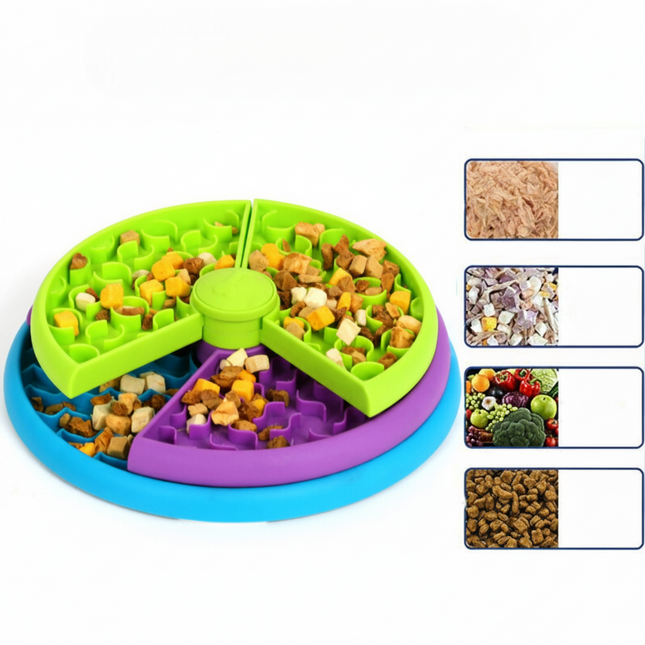 Interactive Slow Feeder Dog Bowl | Multi-Level Design for Healthy Eating 1