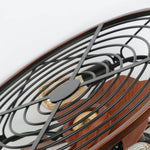 IronCraft | Stylish Industrial 4-Light Flush Mount Ceiling Fan Light 7