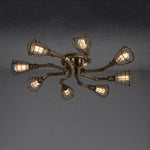 IronPipe | Rustic Industrial Flush Mount Ceiling Light Fixture 11