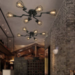 IronPipe | Rustic Industrial Flush Mount Ceiling Light Fixture 2